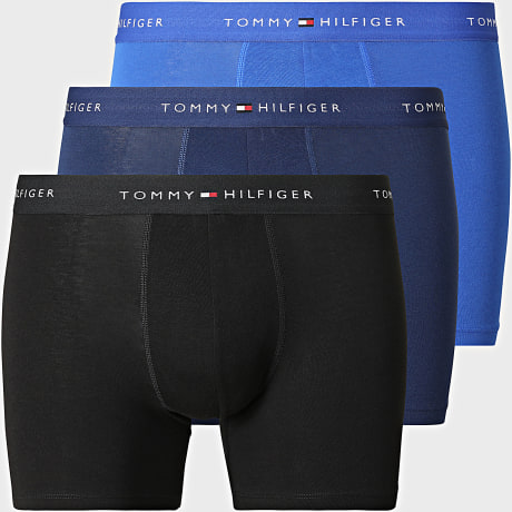 Tommy Hilfiger - Lot De 3 Boxers 3921 Noir Bleu Marine Bleu Roi