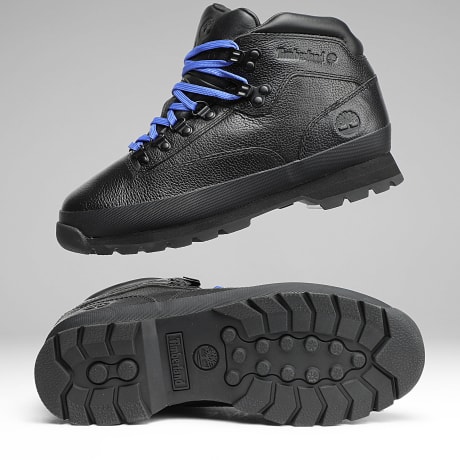 Timberland - Botas Euro Hikker Mid Lace A2PUS Negro Cuero Grano Entero