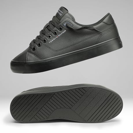 Tommy Hilfiger - Baskets Harlem Leather Core Vulc 5947 Black