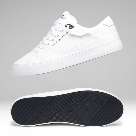 Tommy Hilfiger - Baskets Harlem Leather Core Vulc 5947 White