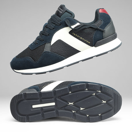 Tommy Hilfiger - Baskets Hilfiger Core Mix Runner 6001 Rwb