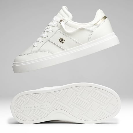 Tommy Hilfiger - Baskets Femme Cupsole 9600 Ecru