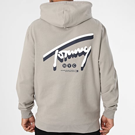 Tommy Jeans - Sweat Capuche Regular Fit NYC Signature 3583 Taupe