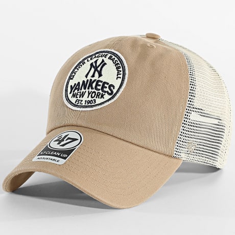 '47 Brand - Gorra Trucker Felton 47 Cleanup NY New York Yankees 15121356 Beige Camel