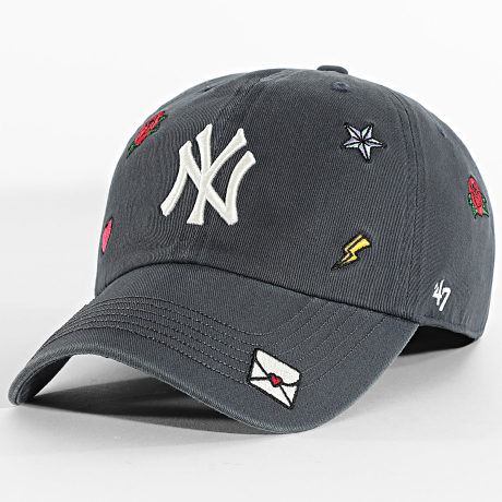 '47 Brand - Gorra Multi Scatter Clean NY New York Yankees 15121319 Gris Antracita