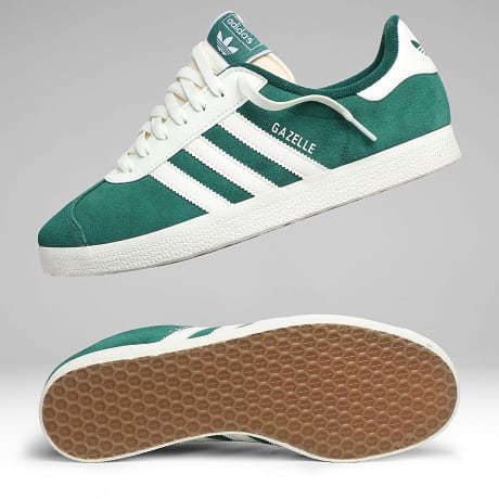Adidas Originals - Baskets Gazelle KI2213 Core Green Off White