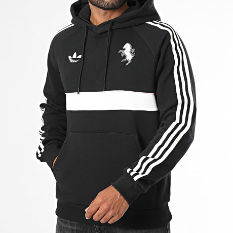 Adidas Originals - Sweat Capuche 3 Stripes Juventus FC KF9803 Noir