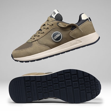 Colmar - Sneakers Travis Authentic Kaki Navy Verde Scuro
