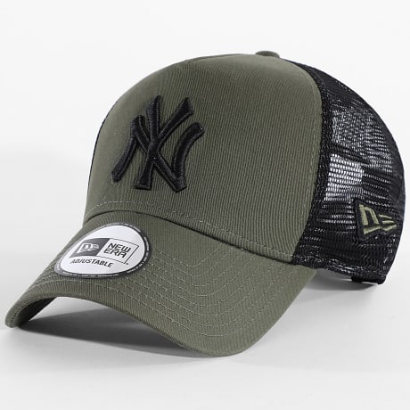 New Era - Casquette Trucker League Essential NY New York Yankees 11871464 Vert Kaki Noir