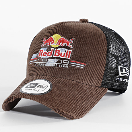 New Era - Casquette Trucker Distressed Cord Red Bull Racing 60897533 Marron Noir