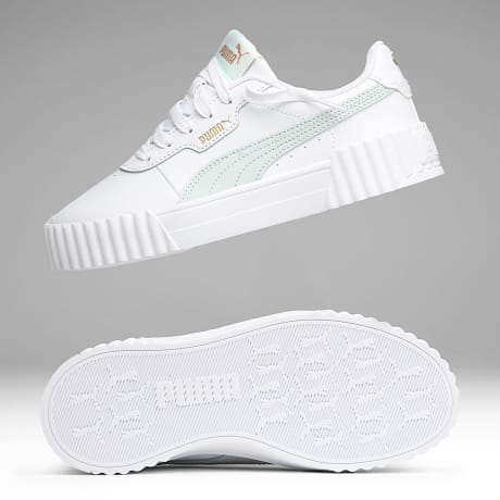 Puma - Baskets Femme Carina 3.0 400365 White Crème De Mint
