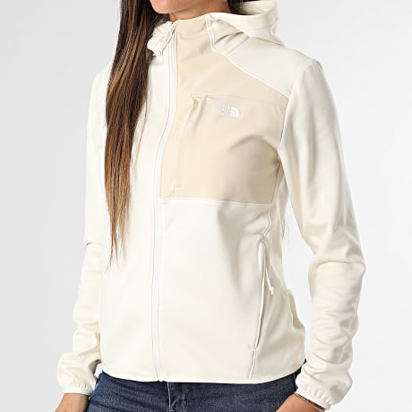 The North Face - Giacca con cappuccio con zip Donna Performance Fleece A8CVU Beige