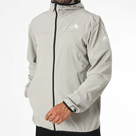 The North Face - Cortavientos con capucha Transcendent A8G8E Gris