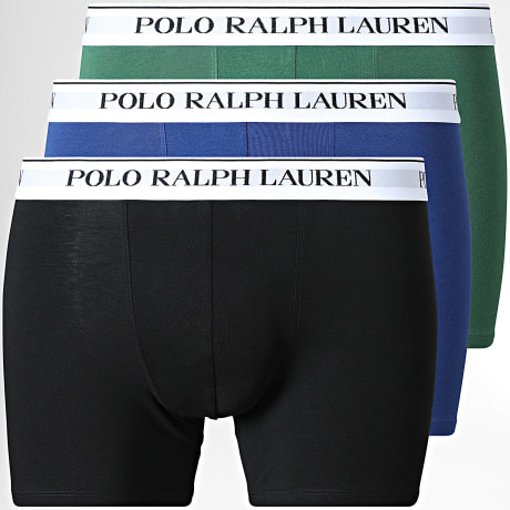Polo Ralph Lauren - Lot De 3 Boxers Noir Bleu Roi Vert