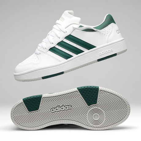 Adidas Sportswear - Baskets Hoops Classic KJ1534 Footwear White Core Green Grey One