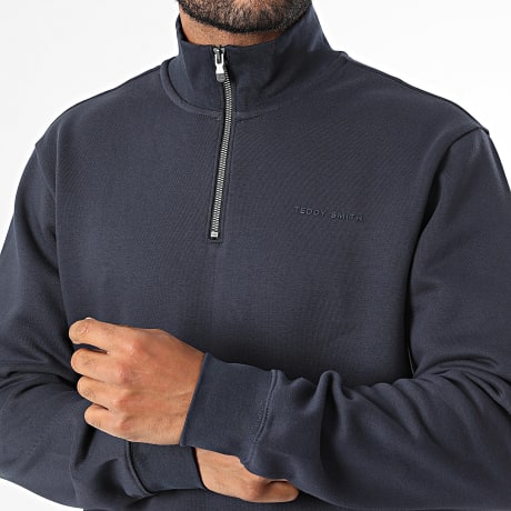 Teddy Smith - Sweat Col Zippé Loan 10818601D Marineblauw