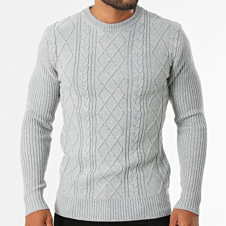 Classic Series - Pull Texturé 951 Gris Chiné