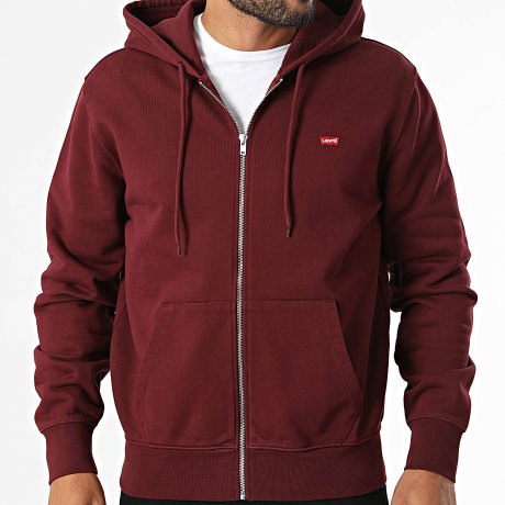 Levi's - Sweat Capuche Zippé 009DR Bordeaux