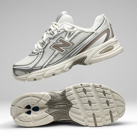 New Balance - Baskets 740 U740MU2 White Beige Brown
