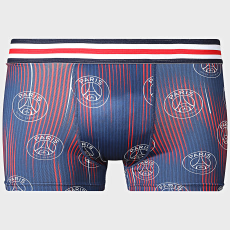 PSG - Boxer All Over PSG P26109 Bleu Marine Rouge