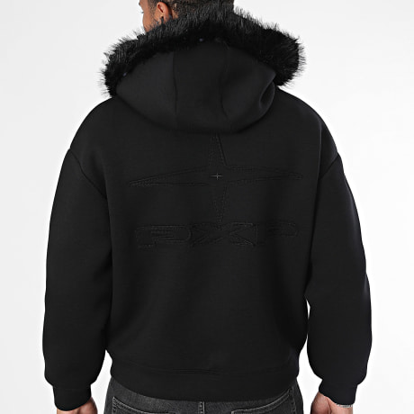 PXP - Jacket Hood Fur Zip 2633206 Black
