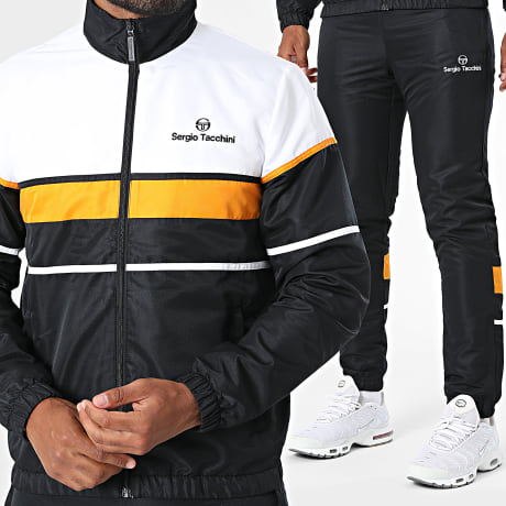 Sergio Tacchini - Chándal Scorpione 41561 Negro Blanco Naranja