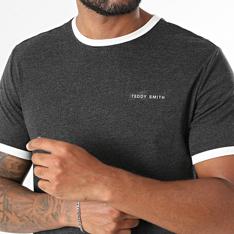Teddy Smith - Tee Shirt 11016811D Gris Anthracite Chiné