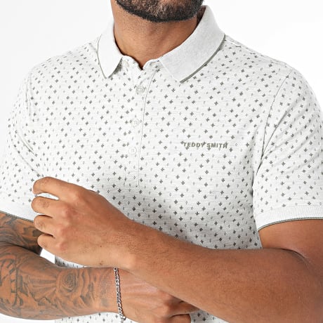 Teddy Smith - Polo Manches Courtes Pasy 2 11315269D Gris Chiné