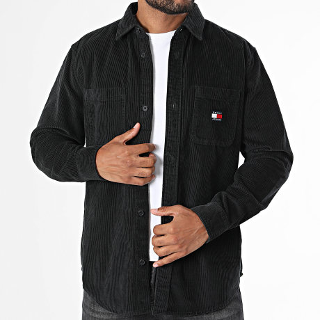 Tommy Jeans - Surchemise Relaxed Fit Corduroy 3517 Noir