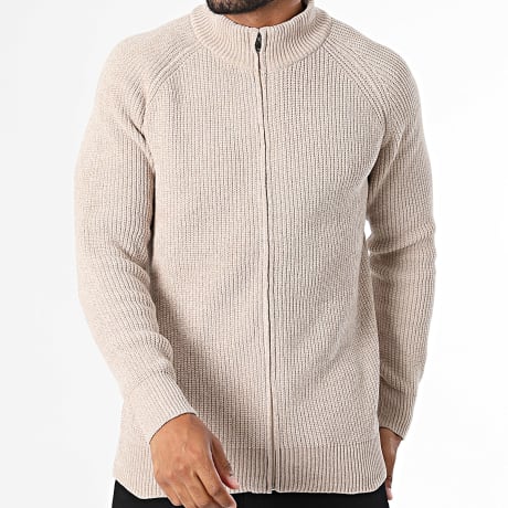 KZR - Gilet Zippé Texturé 126 Beige