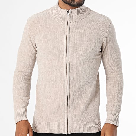 KZR - Gilet Zippé Texturé 067 Beige
