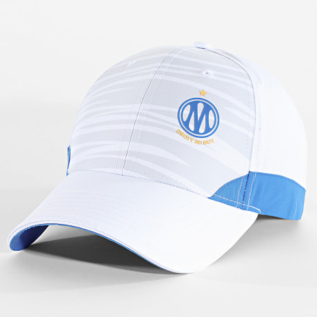 OM - Casquette Logo Graphic M26020 Blanc Bleu Clair