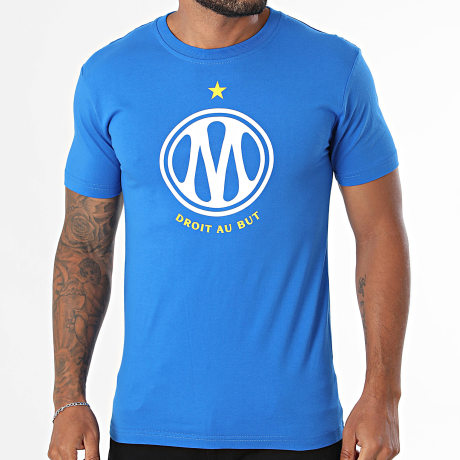 OM - Tee Shirt Big Logo M26004C Bleu Roi