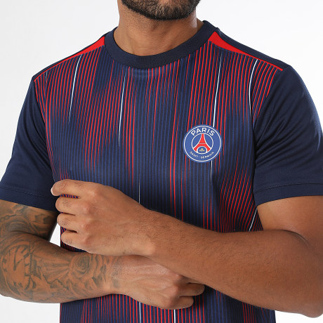PSG - T-Shirt Fußball Paris Saint Germain Sublime P26059C Marineblau Rot