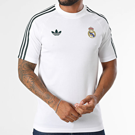 Adidas Originals - T-Shirt 3 Stripes Real Madrid KY9477 Bianco