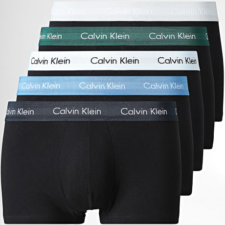 Calvin Klein - Lot De 5 Boxers NB2734A Noir Bleu Vert Gris
