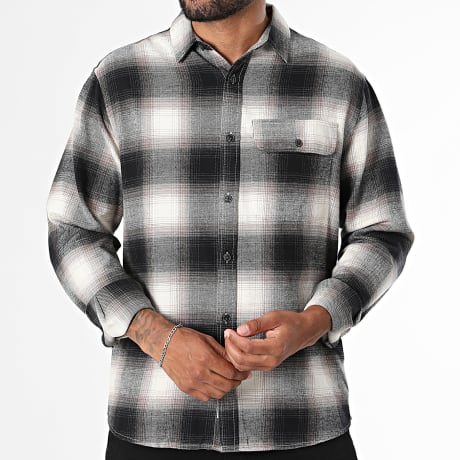 Deeluxe - Camisa de Manga Comprida Braga 06V4978M Bege Preto