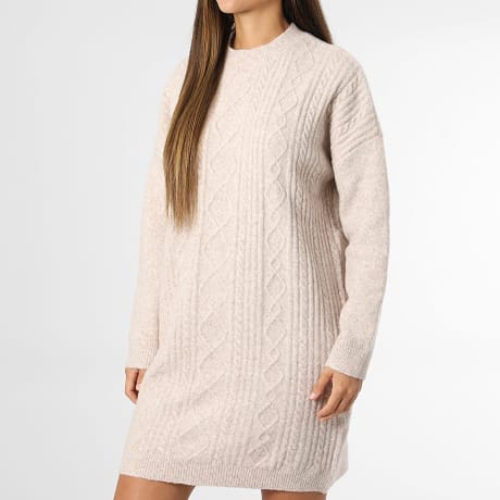 Deeluxe - Robe Pull Femme Coriana 06V205W Beige Chiné