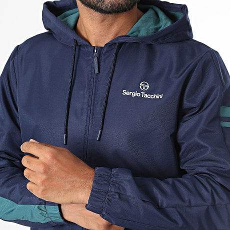 Sergio Tacchini - Veste Capuche Zippée Riccia 41553 Bleu Marine