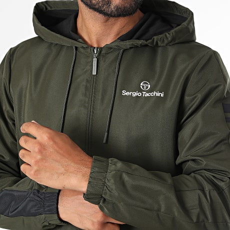 Sergio Tacchini - Veste Capuche Zippée Riccia 41553 Vert Kaki