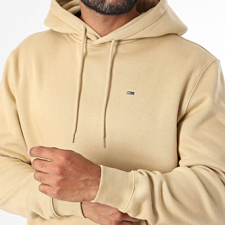 Tommy Jeans - Sweat Capuche Flag 0742 Camel Clair