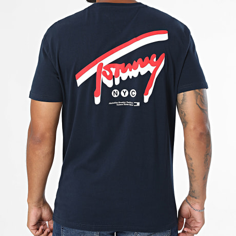 Tommy Jeans - Tee Shirt Regular Signature Backprint 3542 Bleu Marine