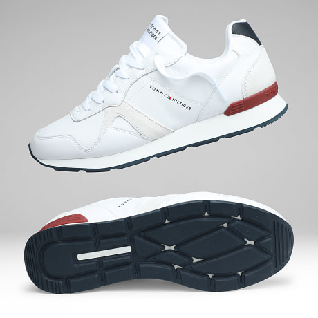 Tommy Hilfiger - Baskets Core Leather Runner 6002 White