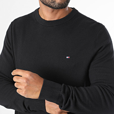 Tommy Hilfiger - Pull Pima Organic Cotton Cashmere 8046 Noir