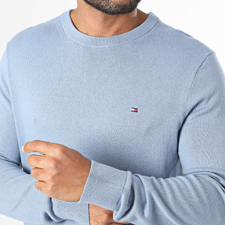 Tommy Hilfiger - Pull Pima Organic Cotton Cashmere 8046 Bleu Clair