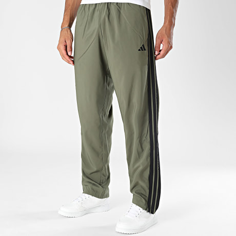 Adidas Sportswear - Pantalon Jogging A Bandes 3 Stripes Stanford KY4208 Vert Kaki Noir