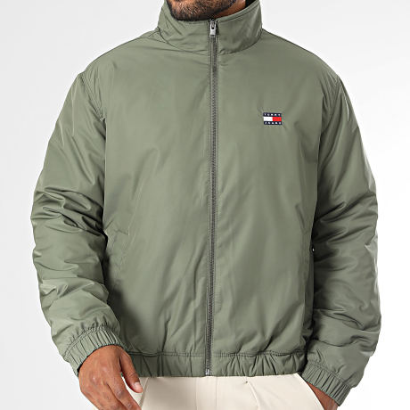 Tommy Jeans - Veste Zippée Essential 1936 Vert Kaki