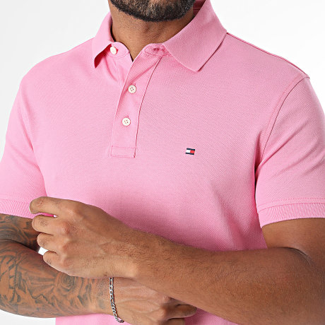 Tommy Hilfiger - Polo de Manga Corta Slim 1985 7771 Rosa