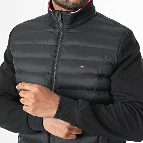 Tommy Hilfiger - Veste Zippée Mix Media Essential 1329 Noir