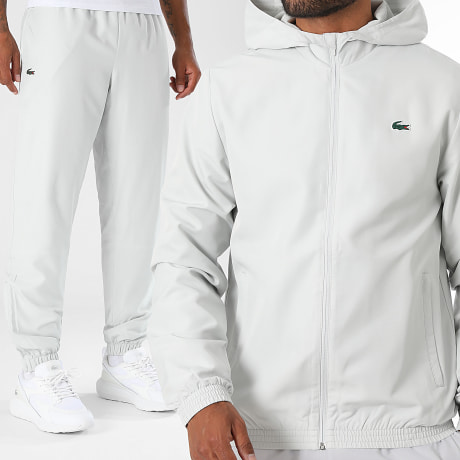 Lacoste - Conjunto Logo Cocodrilo Gris Claro